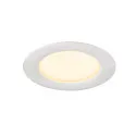 SLV ceiling recessed luminaire DOWNLIGHT V 100 without frame, CCT Switch, wired through IP54 / IP20, black 