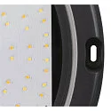 SLV wall and ceiling luminaire OUTDOOR BULKHEAD V 360 CCT Switch, impact resistant, switchable IP65, black, lacquered 