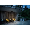 SLV LED Aufbauleuchte OUTDOOR BULKHEAD V 360, IP65 IK10, Ø 36cm, mit Sensor, 20W 3000/4000/6500K 110°, CRI 80, schaltbar, schwarz