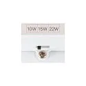 SLV LED Wand-/Deckenleuchte SURFACE V 390, IP44, Ø 39cm, mit Sensor, 10/15/20W (multi) 3000/4000K 120°, CRI 80, schaltbar, weiß
