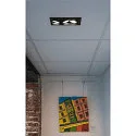SLV LED Deckeneinbauleuchte KADUX TRIPLE, 38°, 3000K, 2350lm, IP20, quadratisch, dimmbar, schwarz