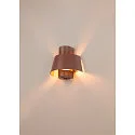SLV outdoor wall luminaire PHOTONI half round, conical E27 IP65, black matt dimmable