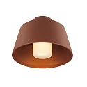 outdoor ceiling luminaire PHOTONI with spacer, conical E27 IP65, rust dimmable