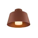SLV Outdoor Deckenleuchte PHOTONI, IP65 IK08, E27, Aluminium, seeluft-beständig, rost matt / opal