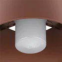 SLV Outdoor Deckenleuchte PHOTONI, IP65 IK08, E27, Aluminium, seeluft-beständig, rost matt / opal