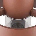 outdoor floor lamp PHOTONI 45 impact resistant, conical E27 IP65