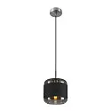 SLV Pendelleuchte PANTILO ROPE 20, Ø 19.5cm, Pendel 250cm, mit Baldachin, E27, silber