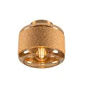 wall and ceiling luminaire PANTILO ROPE 19 cylindrical E27 IP20, gold dimmable