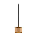 Pendelleuchte PANTILO ROPE 19, Ø 18.5cm, Pendel 250cm, offenes Kabel, E27, gold