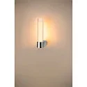 SLV LED Wandaufbauleuchte LYGANT SINGLE Badleuchte, 8W, 3000K, 560lm, IP44, chrom