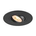 ceiling recessed luminaire NEW TRIA® 75 XL round GU10 IP20, black
