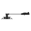 SLV Deckeneinbauleuchte NEW TRIA® 75 XL, rund, GU10, max. 10W, IP20, schwarz