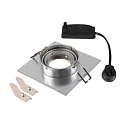 SLV ceiling recessed luminaire NEW TRIA® 75 XL square GU10 IP20, aluminium
