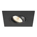 SLV Deckeneinbauring NEW TRIA® 75 XL, quadratisch, IP20, schwarz
