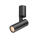 SLV Outdoor Wandaufbauleuchte S-TUBE, rund, 1x GU10, max. 10W, IP65, schwarz
