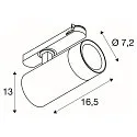 LED 3-Phasen Strahler TRACKSPOT V, IP20, 10/15/20W (multi), 2700/3000/4000K (CCT DIP), fokussierbar 24°-60°, CRI 90, weiß