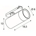 LED 3-Phasen Strahler TRACKSPOT V, IP20, 25/30/35W (multi), 2700/3000/4000K ((CCT DIP), fokussierbar 24°-60°, CRI 90, weiß