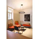 LED Pendelleuchte ONE CUBE UP/DOWN, Ø 80,5cm, 80W, 3000K, 6000lm, IP20, DALI dimmbar, schwarz