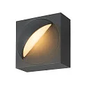 LED Außenwandleuchte LID I SINGLE, IP65 IK07, eckig, 15W 2700/3000K (CCT Switch) 1050lm 100°, dimmbar, drehbar, anthrazit
