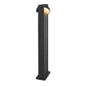SLV Outdoor LED Stehleuchte LID I 75 DOUBLE, IP65 IK07, 29W 2700/3000K (CCT Switch) 2000lm 2x100°, dimmbar, drehbar, anthrazit