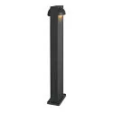SLV Outdoor LED Stehleuchte LID I 75 DOUBLE, IP65 IK07, 29W 2700/3000K (CCT Switch) 2000lm 2x100°, dimmbar, drehbar, anthrazit