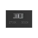 SLV Outdoor LED Stehleuchte LID I 75 DOUBLE, IP65 IK07, 29W 2700/3000K (CCT Switch) 2000lm 2x100°, dimmbar, drehbar, anthrazit