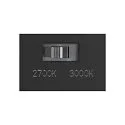 SLV Outdoor LED Stehleuchte LID I 45 SINGLE, IP65 IK07, 15W 2700/3000K (CCT Switch) 1050lm 100°, dimmbar, anthrazit