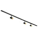 SLV LED 1-Phasen Schienensystem-Set NOBLO® SPOT, 3 Spots + 2x 100cm Schiene, IP20, 19W 2700K 32°, CRi >90, dimmbar, schwarz