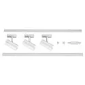 LED 1-Phasen Schienensystem-Set NOBLO® SPOT, 3 Spots + 2x 100cm Schiene, IP20, 19W 2700K 32°, CRi >90, dimmbar, weiß