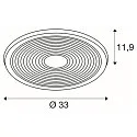 SLV LED Hallenstrahler HIGHBAY V 330, IP65 IK08, 220-240V AC, 100-200W (multi) 4000K 32000lm 90°, CRI 80, schaltbar, schwarz