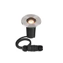 LED Bodeneinbauleuchte DASAR® S, IP67 IK10, 4W 3000K 350lm 24°, schaltbar, schwenkbar, befahrbar, Edelstahl, rund