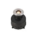 SLV LED Bodeneinbauleuchte DASAR® S, IP67 IK10, 4W 3000K 350lm 24°, schaltbar, schwenkbar, befahrbar, Edelstahl, rund