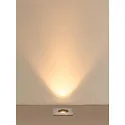 SLV LED Bodeneinbauleuchte DASAR® S, IP67 IK10, 4W 3000K 350lm 24°, schaltbar, schwenkbar, befahrbar, Edelstahl, eckig