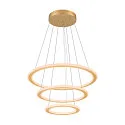 SLV LED Pendelleuchte ONE FLAT TRIPLE, 300cm, 2700/3000K, 3500/3700lm, IP20, dimmbar, schwarz/messing