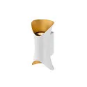 SLV Outdoor LED Wandstrahler MODELA UP/DOWN, IP65 IK07, 7.5W 2700K 810lm 2x60°, dimmbar, weiß matt / gold