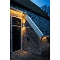 SLV Outdoor LED Wandstrahler MODELA UP/DOWN, IP65 IK07, 7.5W 2700K 810lm 2x60°, dimmbar, weiß matt / gold