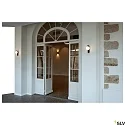 SLV Outdoor LED Wandstrahler MODELA UP/DOWN, IP65 IK07, 7.5W 2700K 810lm 2x60°, dimmbar, schwarz matt / gold