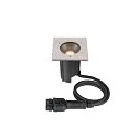 floor recessed luminaire DASAR® M square, swivelling, DALI controllable, passable IP67, stainless steel dimmable