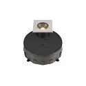 SLV LED Bodeneinbauleuchte DASAR® M, IP67 IK10, 6.5W 3000K 450lm 24°, DALI dimmbar, schwenkbar, befahrbar, Edelstahl, eckig