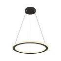 LED Pendelleuchte ONE FLAT PD SINGLE PHASE, Ø 60cm, 23W 2700/3000K (CCT Switch), CRi >90, dimmbar, schwarz