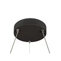 SLV LED Pendelleuchte ONE FLAT PD SINGLE PHASE, Ø 60cm, 23W 2700/3000K (CCT Switch), CRi >90, dimmbar, schwarz