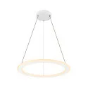 LED Pendelleuchte ONE FLAT PD SINGLE PHASE, Ø 60cm, 23W 2700/3000K (CCT Switch), CRi >90, dimmbar, weiß