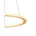SLV pendant luminaire ONE FLAT PD SINGLE PHASE CCT Switch, ring shape IP20, brass dimmable