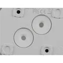 SLV LED Outdoor Wandleuchte D-RING S PHASE, 2700/3000K, IP65, weiß