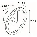 outdoor wall luminaire Q-RING SENSOR with sensor, switchable IP54, black 