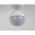 SLV LED Outdoor Wandleuchte Q-RING, IP54 IK06, indirekt, mit Sensor, 10W 3000K 950lm, schaltbar, seeluft-beständig, weiß