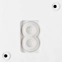 SLV outdoor wall luminaire Q-RING PHASE without sensor, dimmable IP65, white dimmable