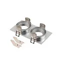 SLV ring NEW TRIA® 155 2 flames, built-in version, aluminium