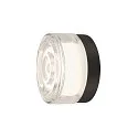 SLV wall and ceiling luminaire CYFT WAVE suitable for VDU workstation IP44, black, lacquered dimmable