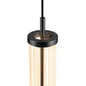 SLV LED Pendelleuchte QUIMERA PHASE, 8.2W 2700/3000K (CCT Switch) 310lm, CRi >90, dimmbar, dunkel bronze